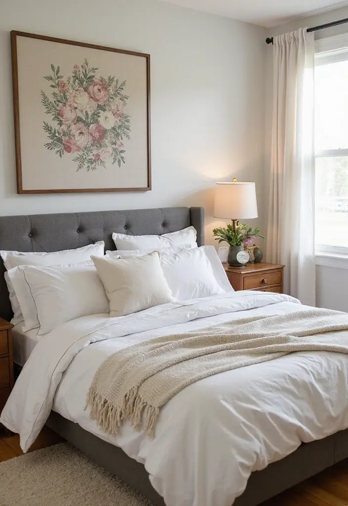 26 Smart 11x11 Bedroom Layout Ideas for Perfect Balance & Flow - 26. Seasonal Decor Change